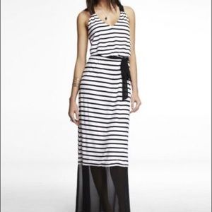Express Mixed Media Maxi Dress